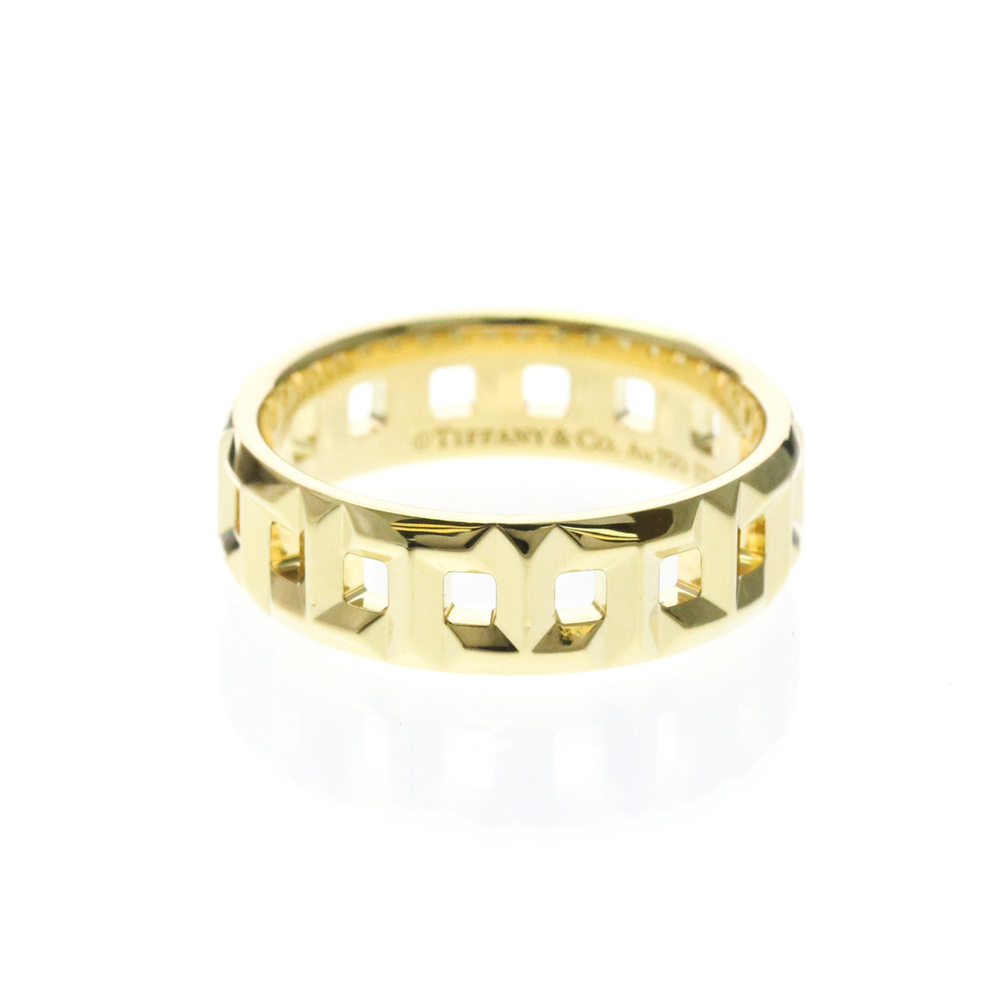 Tiffany T True Wide Ring Yellow Gold (18K) Fashion No Stone Band Ring Gold